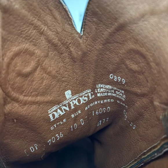 Men’s Dan Post Makara Caiman boots - 10D - NWOT - Picture 3 of 6